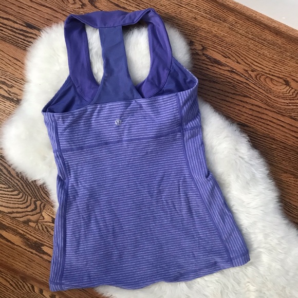 💜 LULULEMON purple striped tank - Picture 6 of 6